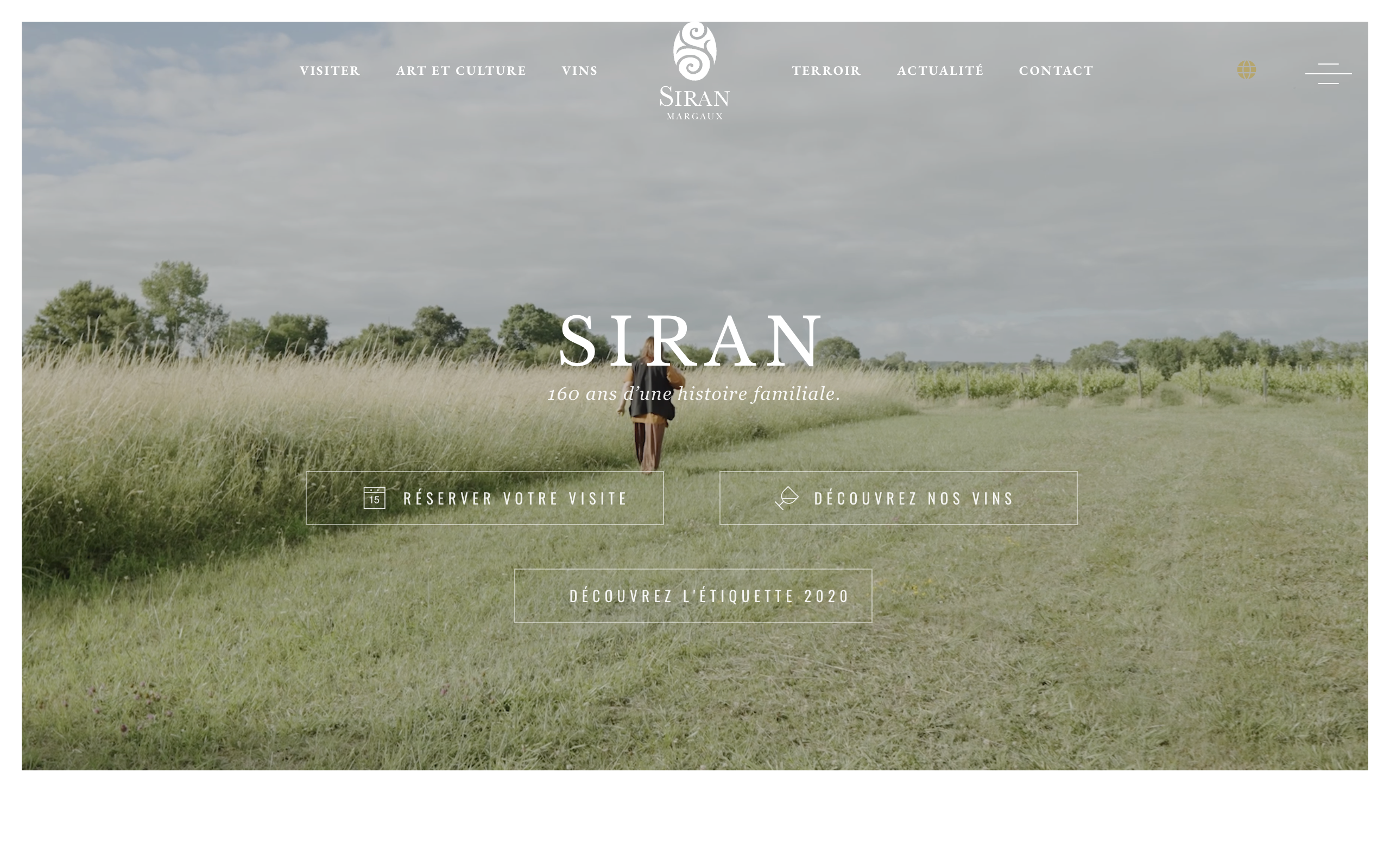 site wordpress chateau siran